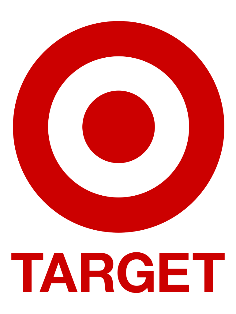 Target logo featuring a red bullseye symbol with the word "TARGET" in red below it.