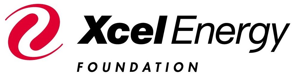 Xcel Energy Foundation logo with a red abstract "e" and black text.
