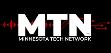 MTN logo with "Minnesota Tech Network" text, red circuit lines, and soundwave on a black background.