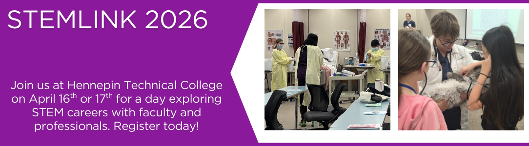 Students and faculty engage in STEM activities at Hennepin Technical College event.